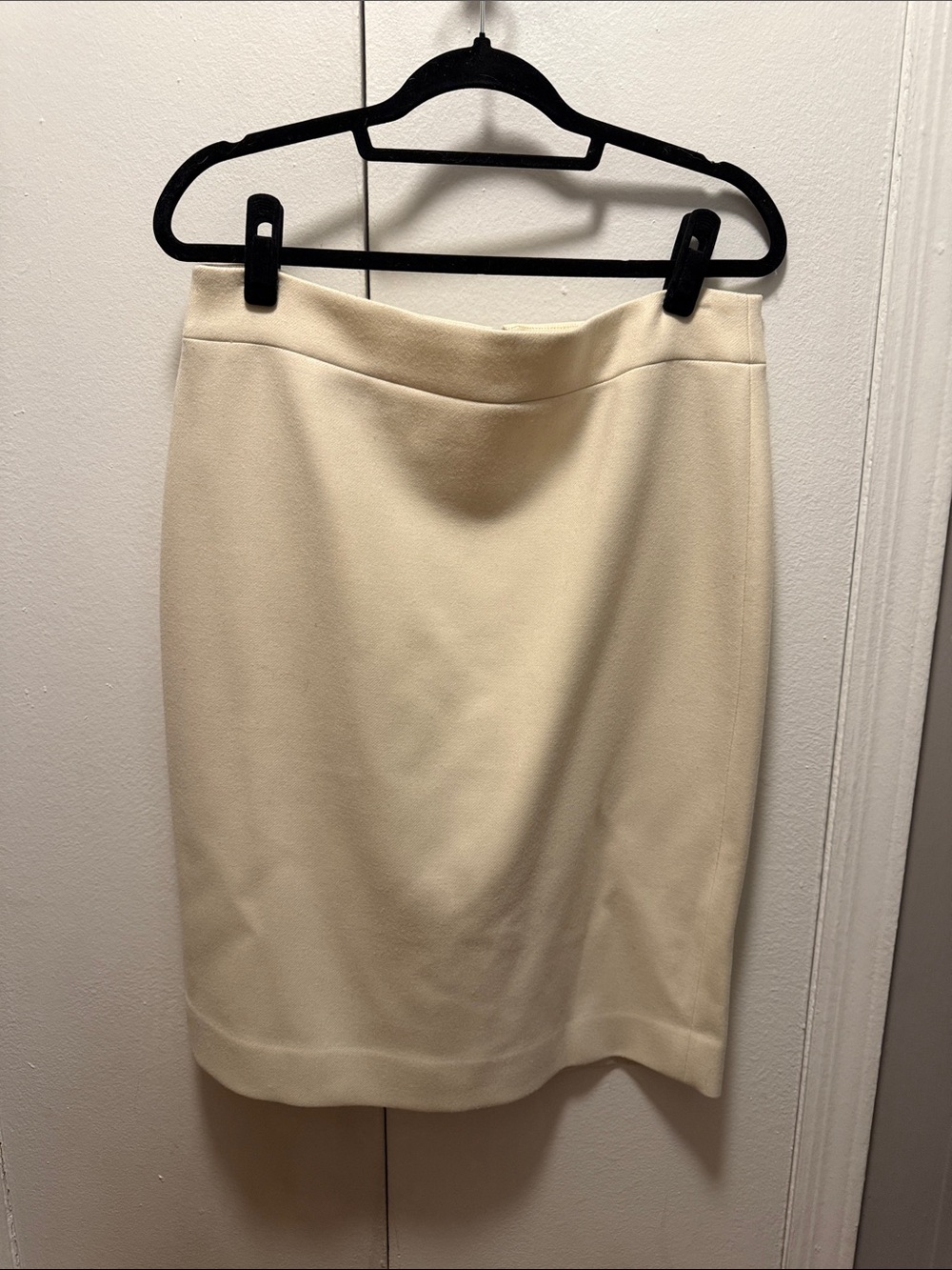 J. Crew Cream Pencil Skirt